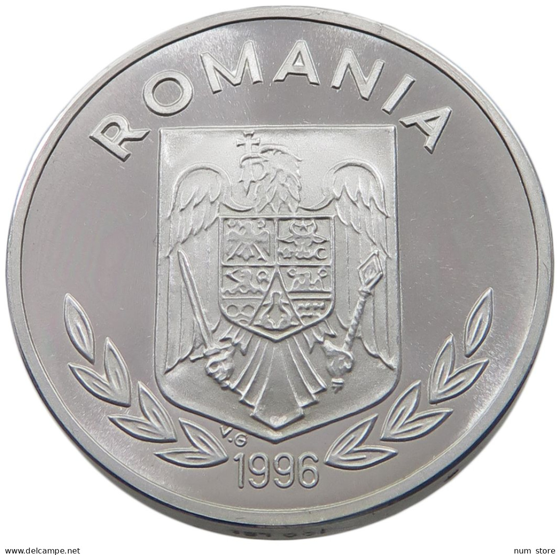 ROMANIA 100 LEI 1996 100 LEI 1996 ALLUMINIUM 4.5 MM THICK PIEDFORT #alb038 0103 - Roumanie
