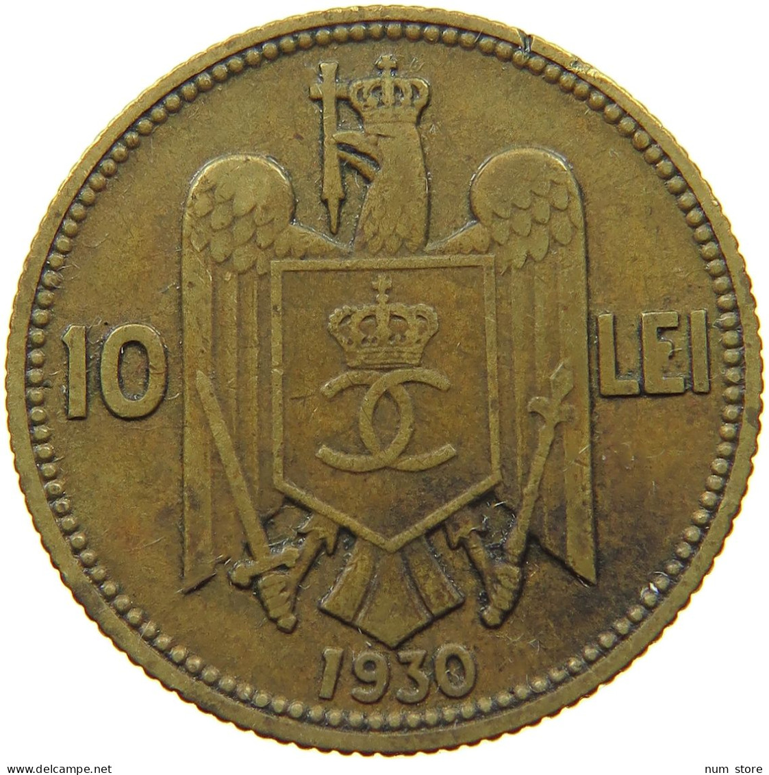 ROMANIA 10 LEI 1930 Carol II. (1930-1940) #s073 0709 - Roumanie