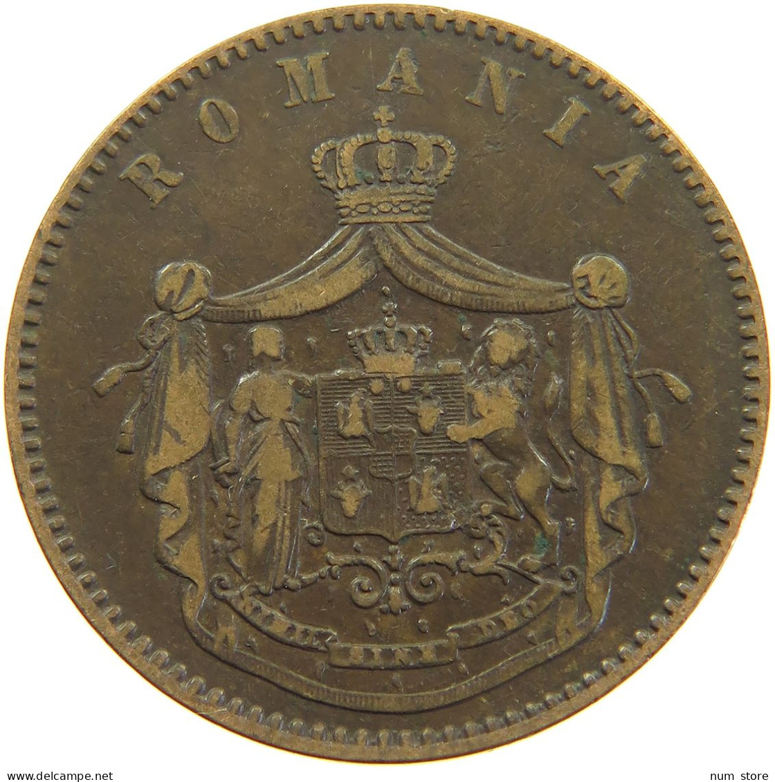 ROMANIA 10 BANI 1867 WATT CO Carol I. 1866-1914 #a062 0253 - Roumanie