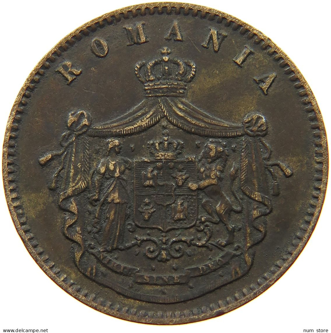 ROMANIA 10 BANI 1867 H Carol I. 1866-1914 #t145 0363 - Roumanie