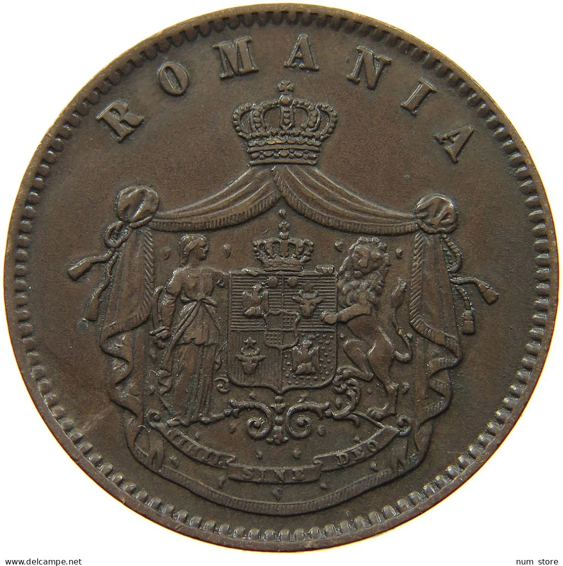 ROMANIA 10 BANI 1867 Carol I. 1866-1914 #t091 0177 - Roumanie