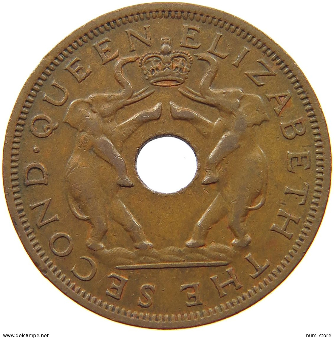 RHODESIA PENNY 1963 Elizabeth II. (1952-2022) #s067 0295 - Rhodesia