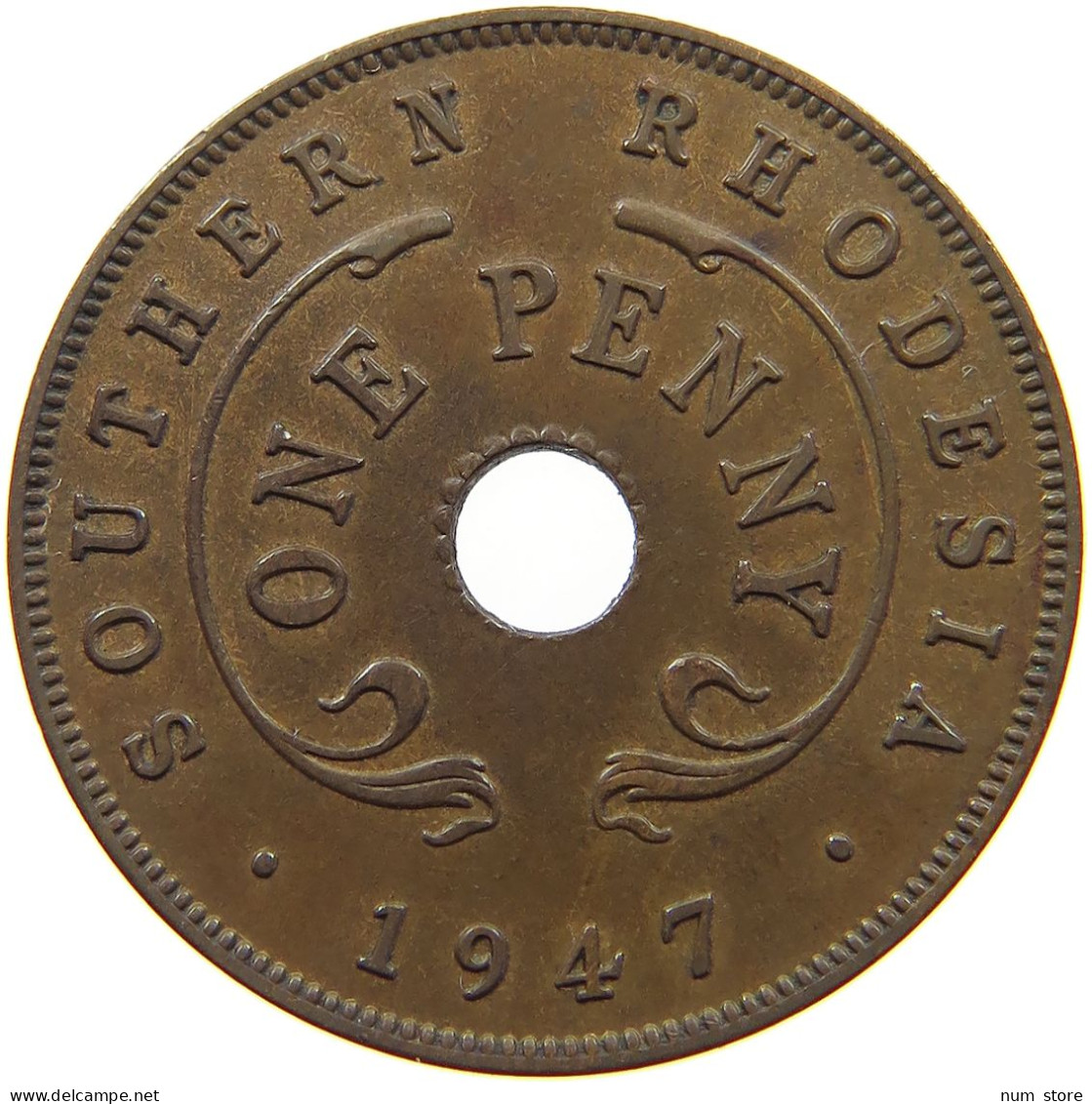 RHODESIA PENNY 1947 George VI. (1936-1952) #a092 0611 - Rhodesia