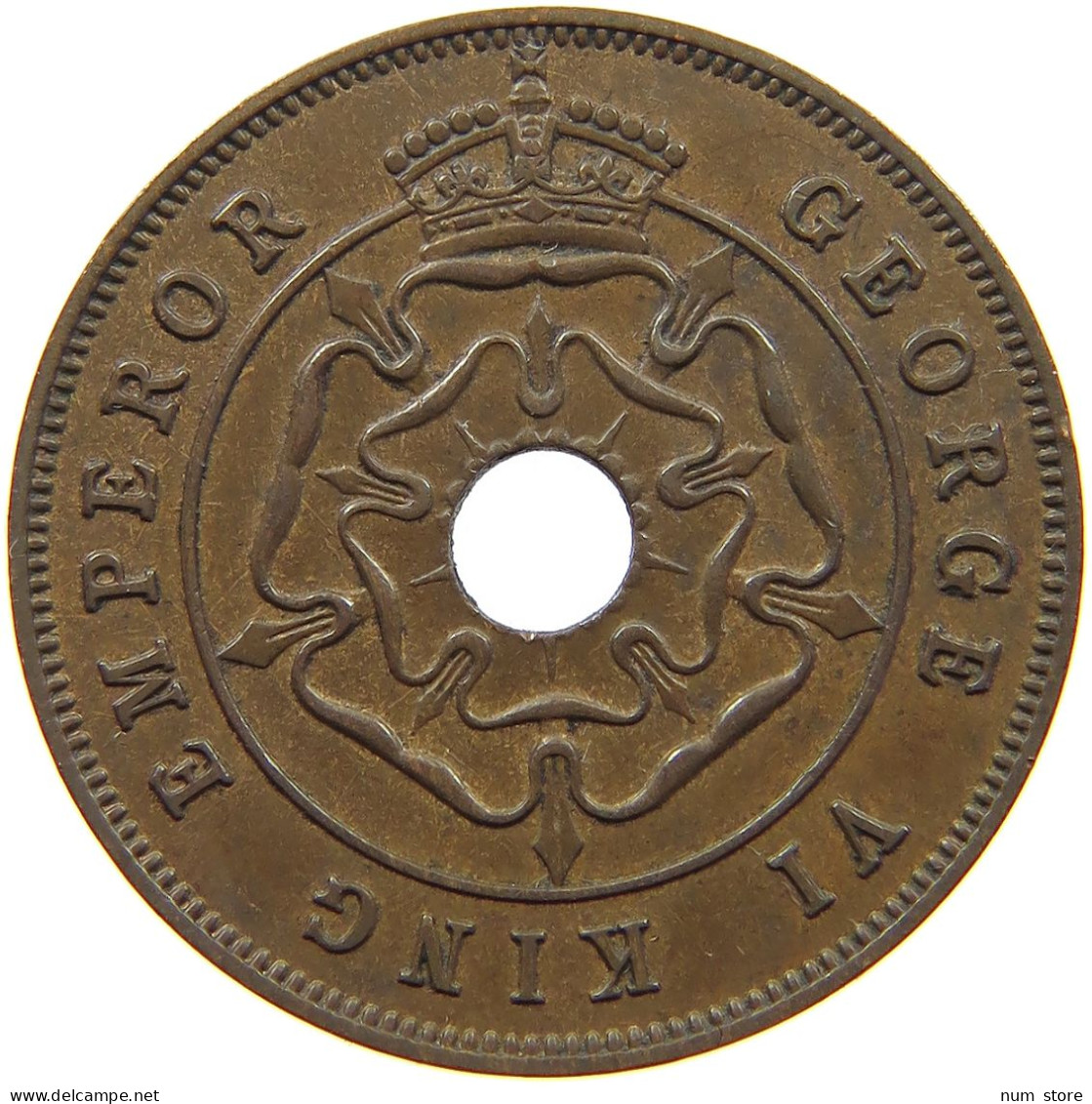 RHODESIA PENNY 1947 George VI. (1936-1952) #a092 0611 - Rhodésie