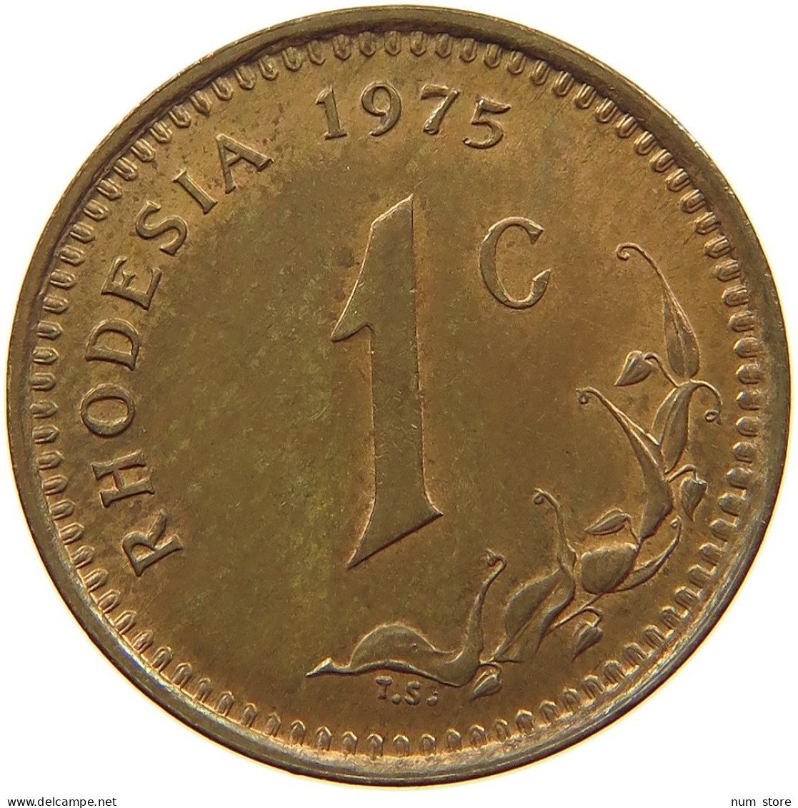 RHODESIA CENT 1975 Elizabeth II. (1952-2022) #s067 0209 - Rhodesien