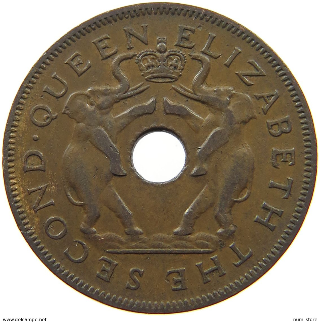 RHODESIA AND NYASALAND PENNY 1957 Elizabeth II. (1952-2022) #s046 0337 - Rhodesia