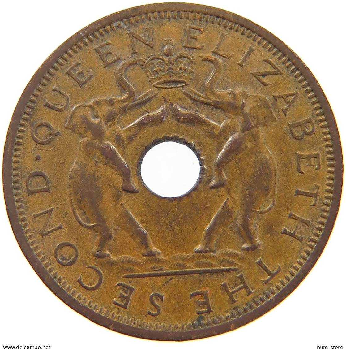 RHODESIA AND NYASALAND PENNY 1962 Elizabeth II. (1952-2022) #c071 0481 - Rhodesia