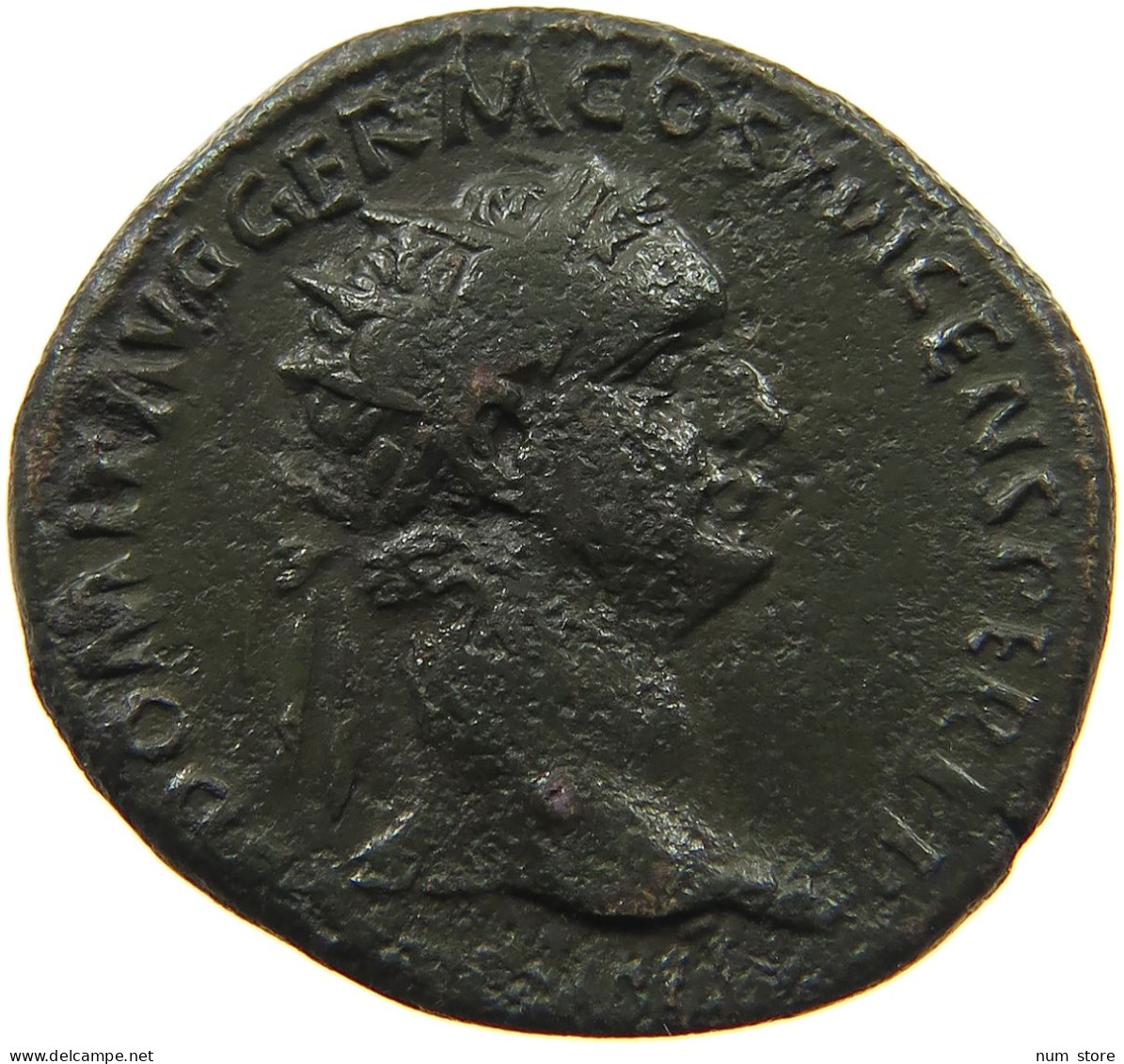 ROME EMPIRE DUPONDIUS  Domitianus (81-96) FORTVNAE AVGVSTI #t156 0599 - The Flavians (69 AD Tot 96 AD)