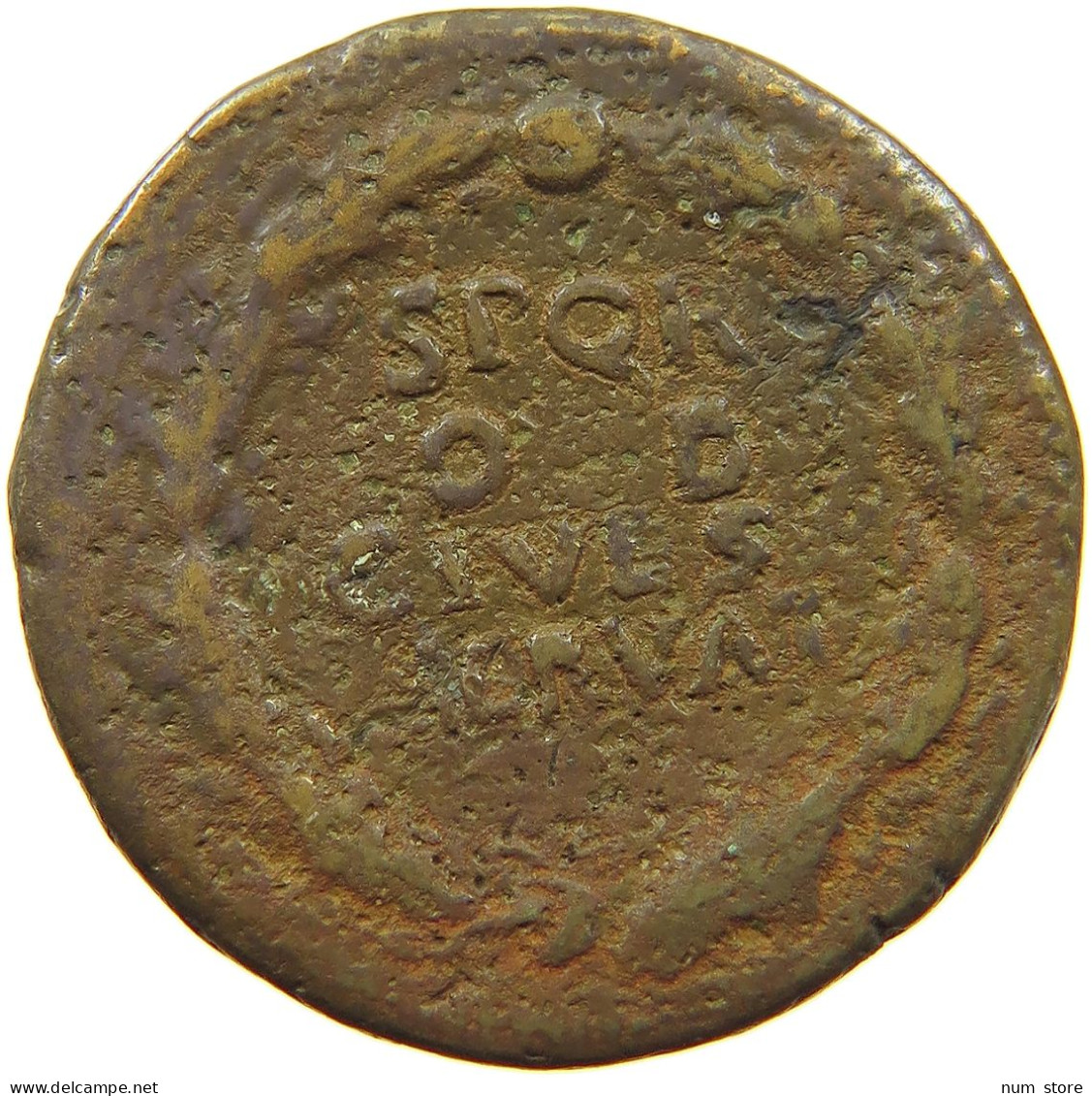 ROME EMPIRE DUPONDIUS  Galba (68-69) DUPONDIUS SPQR OB CIVES SERVAT RARE #t151 0229 - Die Flavische Dynastie (69 / 96)