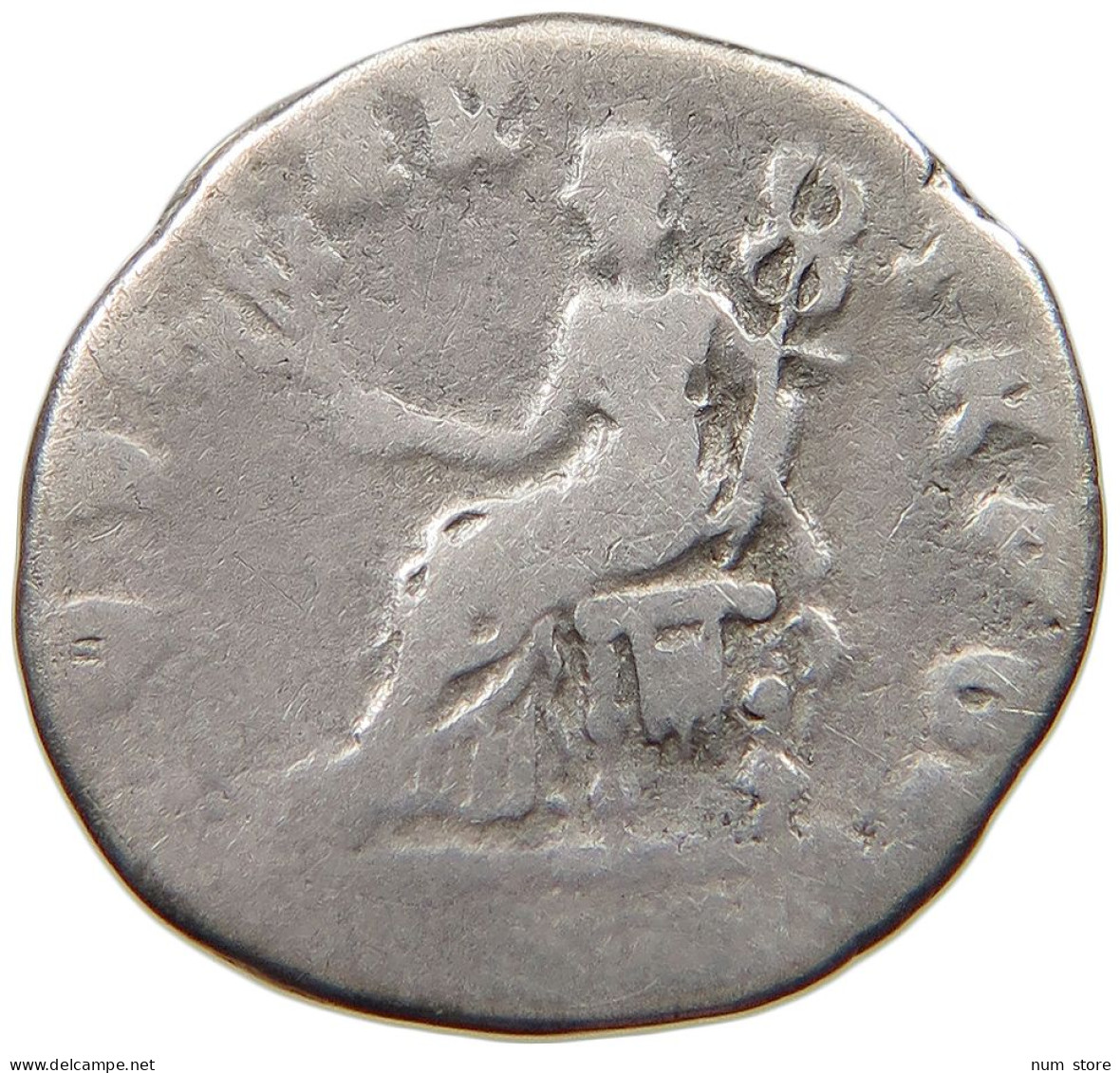 ROME EMPIRE DENAR  Vespasianus (69-79) SEATED ROMA #t110 0289 - The Flavians (69 AD Tot 96 AD)