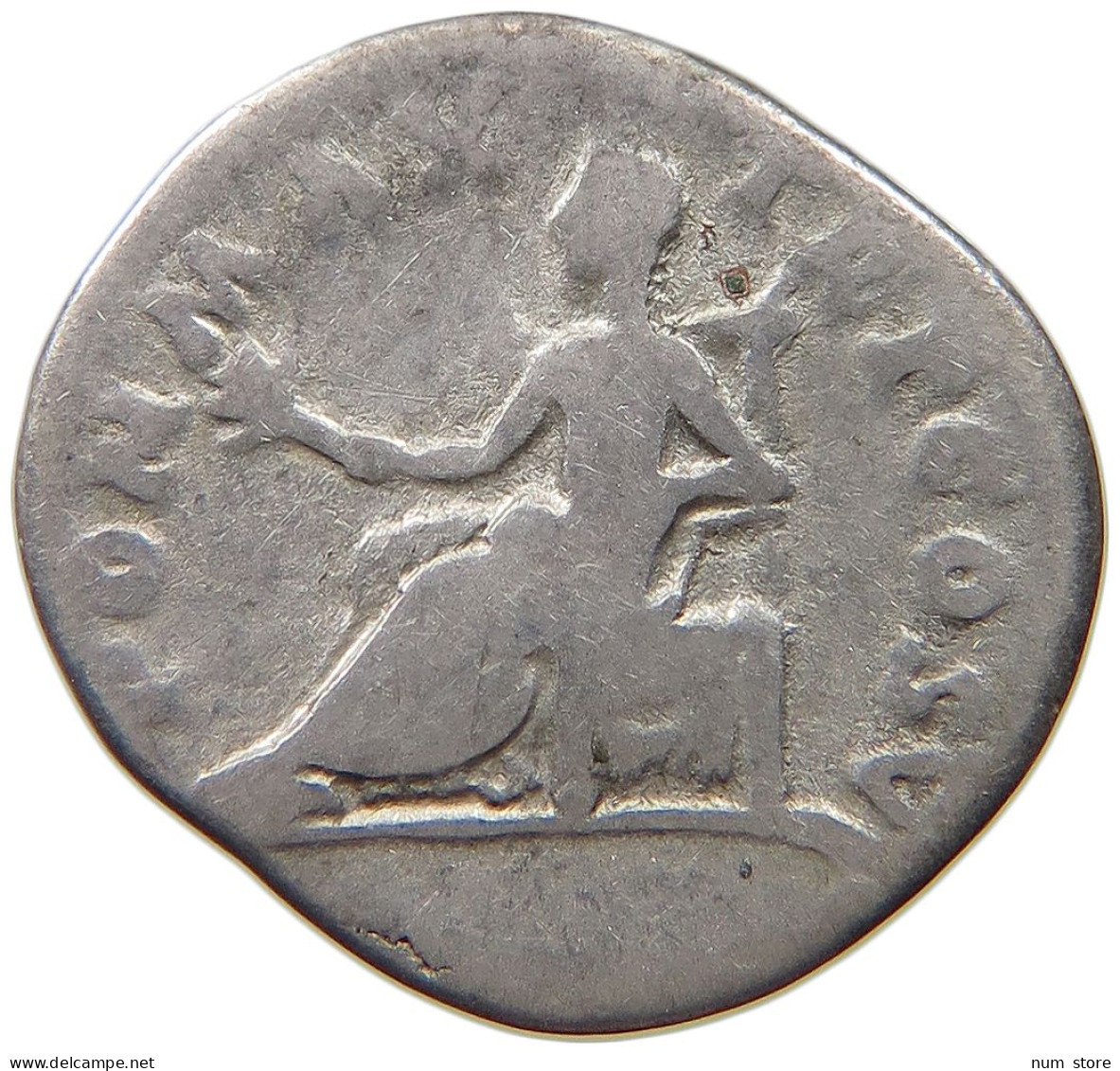 ROME EMPIRE DENAR  Vespasianus (69-79) SEATED ROMA #t110 0259 - La Dinastía Flavia (69 / 96)