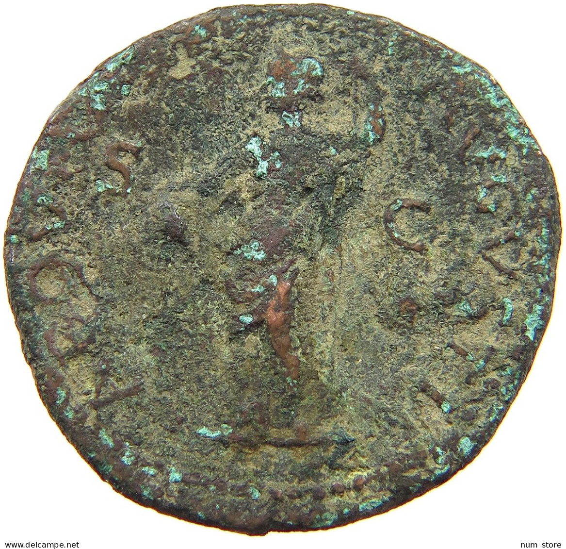 ROME EMPIRE AS  Nero (54-68) PONTIF AVGVSTI #t151 0267 - The Julio-Claudians (27 BC To 69 AD)