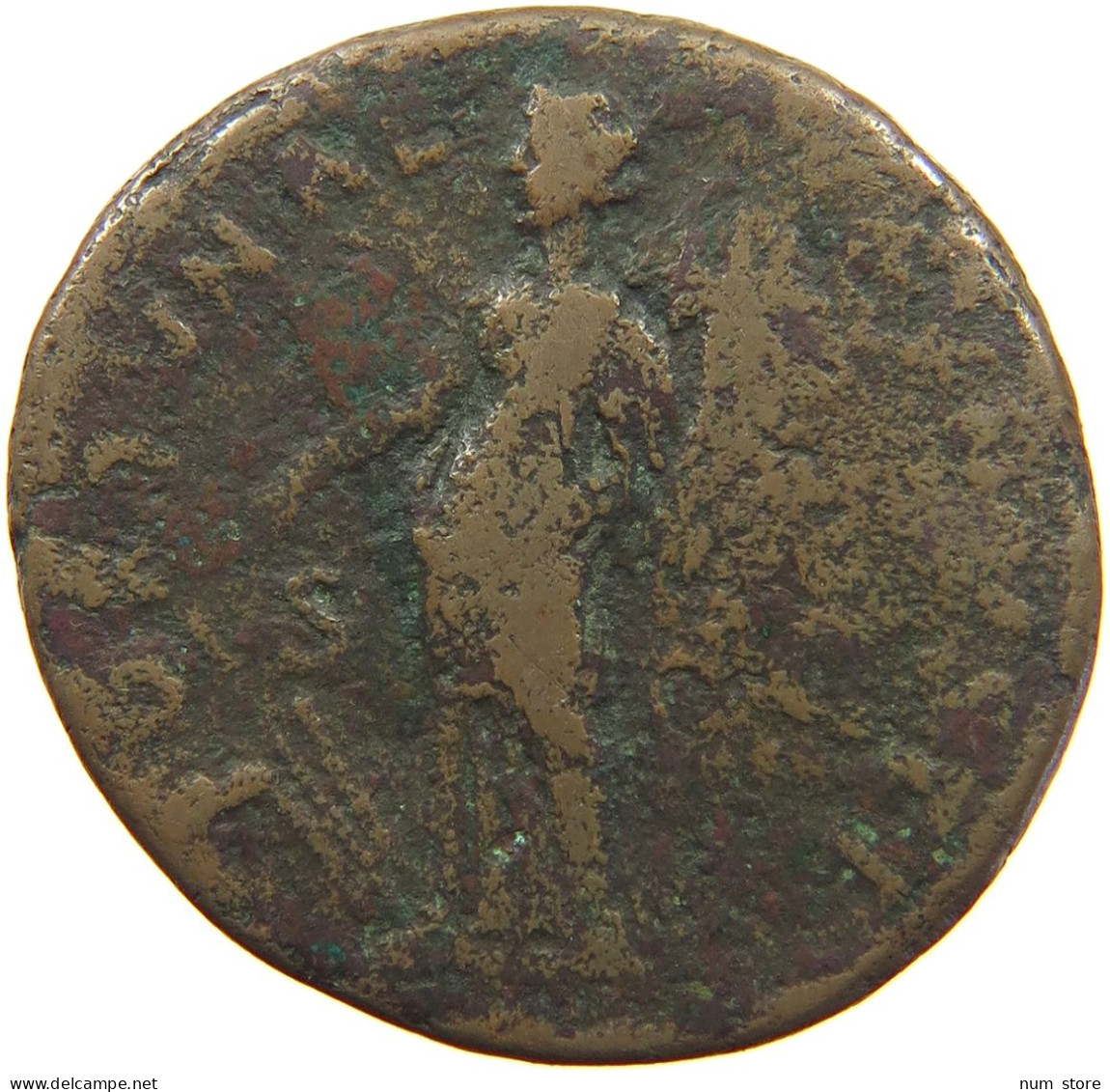 ROME EMPIRE AS  Domitianus (81-96) FORTUNA #t137 0091 - La Dinastia Flavia (69 / 96)