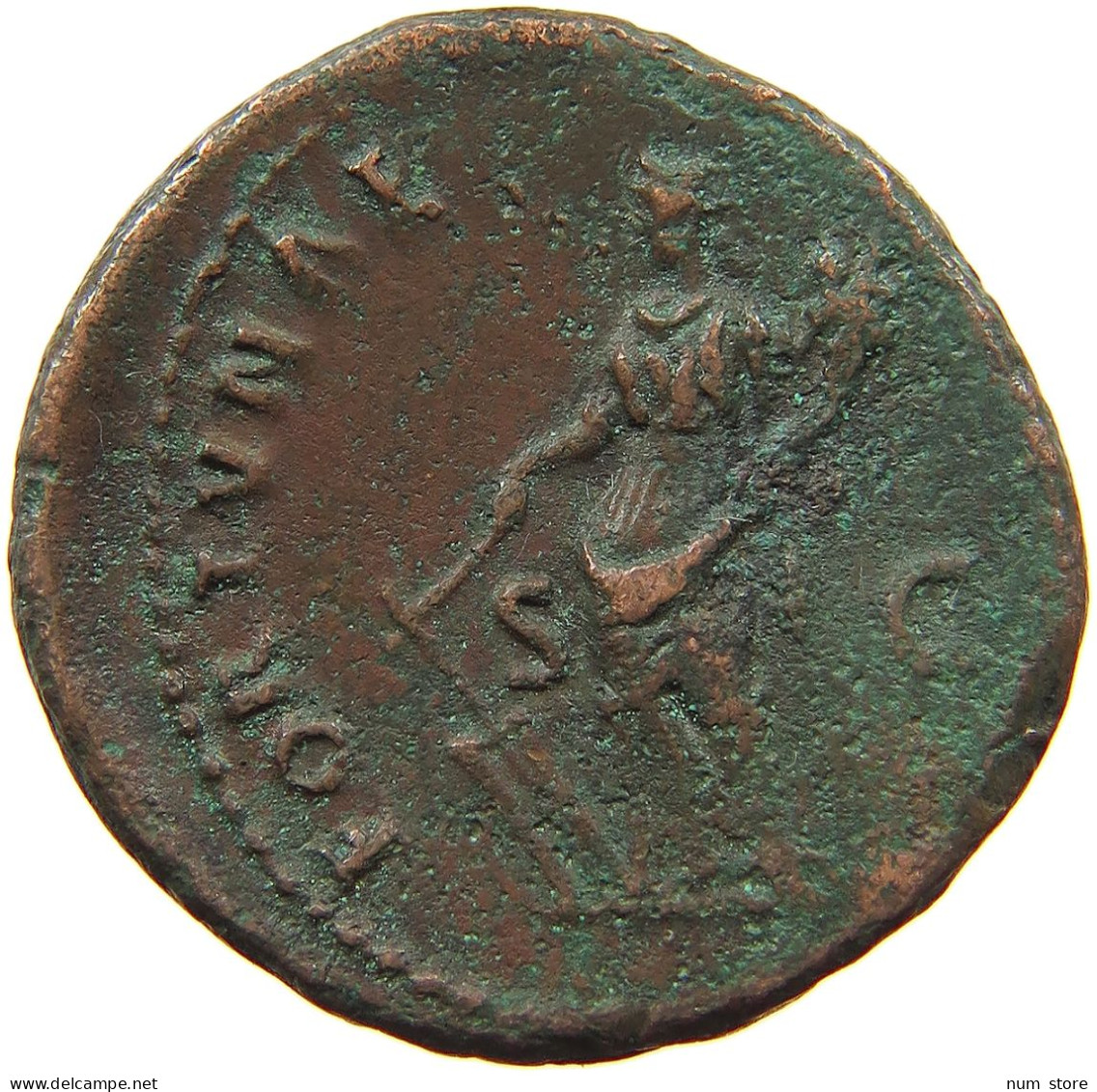 ROME EMPIRE AS  Domitianus (81-96) FORTVNAE AVGVSTI #t145 0465 - The Flavians (69 AD To 96 AD)