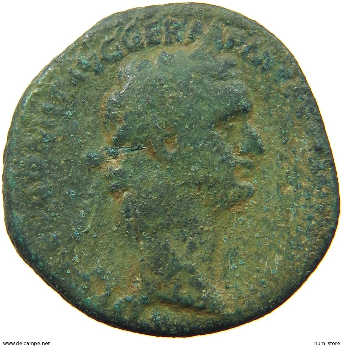 ROME EMPIRE AS  Domitianus (81-96) 88-89 COS XIIII LVD SAEC FEC S #t125 0431 - La Dinastia Flavia (69 / 96)