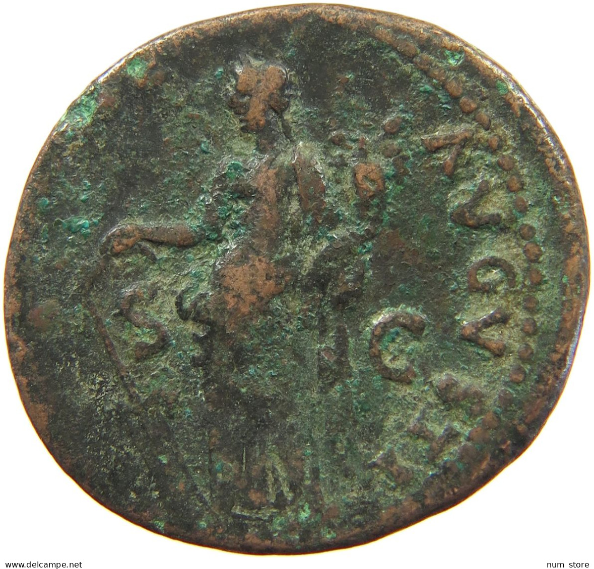 ROME EMPIRE AS  Domitianus (81-96) AVGVSTI #t134 0279 - La Dinastía Flavia (69 / 96)