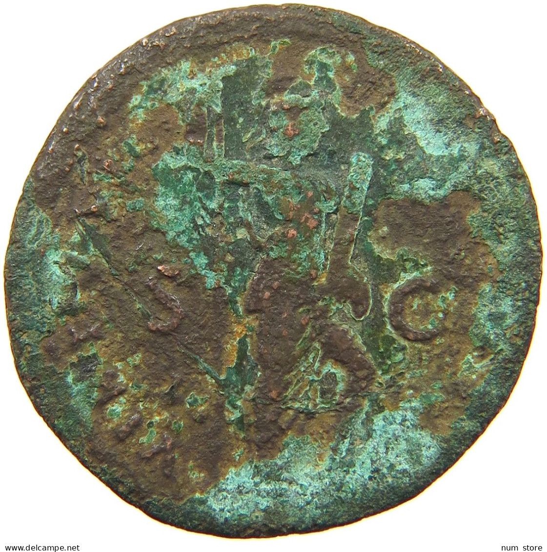 ROME EMPIRE AS  Domitianus (81-96) #s056 0475 - The Flavians (69 AD To 96 AD)