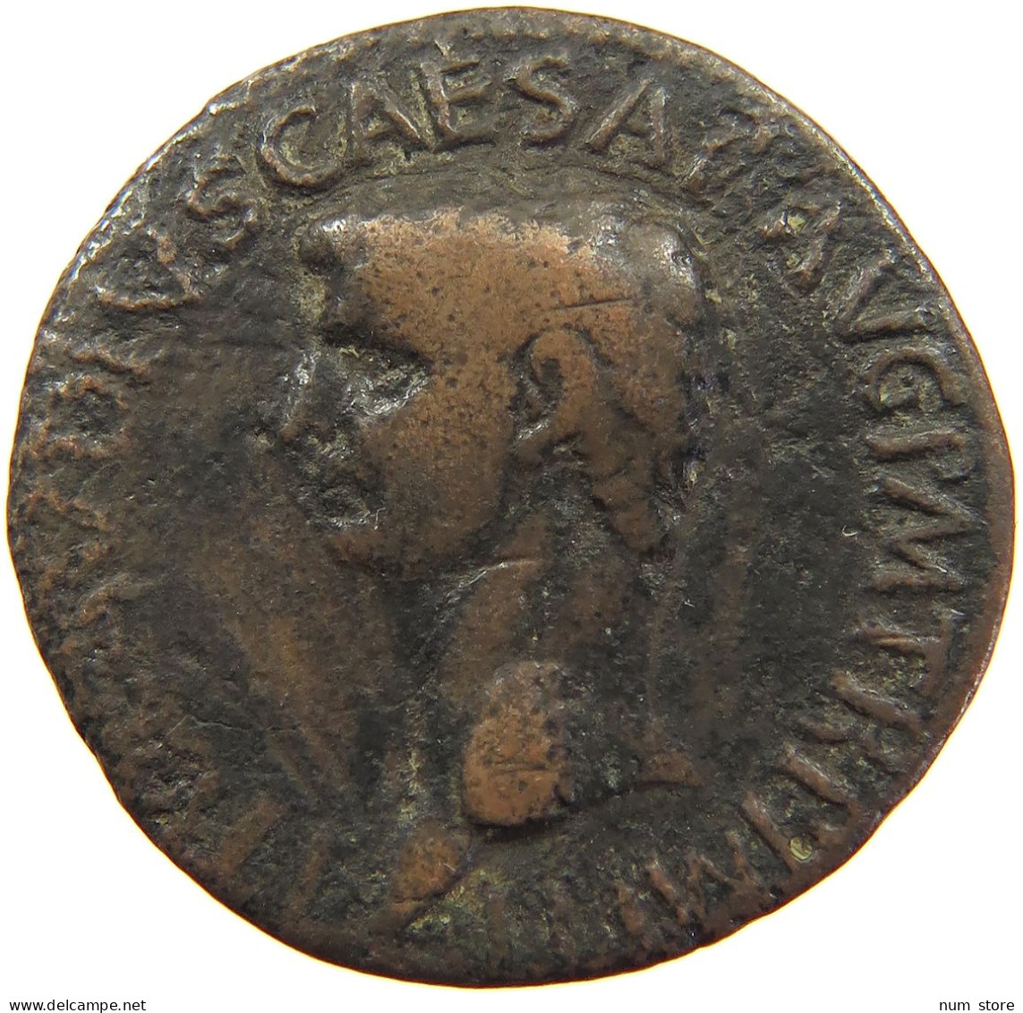 ROME EMPIRE AS  Claudius I. (41-54) MINERVA SPEAR ROME #t150 0373 - Les Julio-Claudiens (-27 à 69)