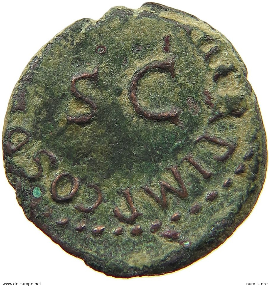 ROME EMPIRE QUADRANS  Claudius I. (41-54) #t126 0233 - The Julio-Claudians (27 BC Tot 69 AD)