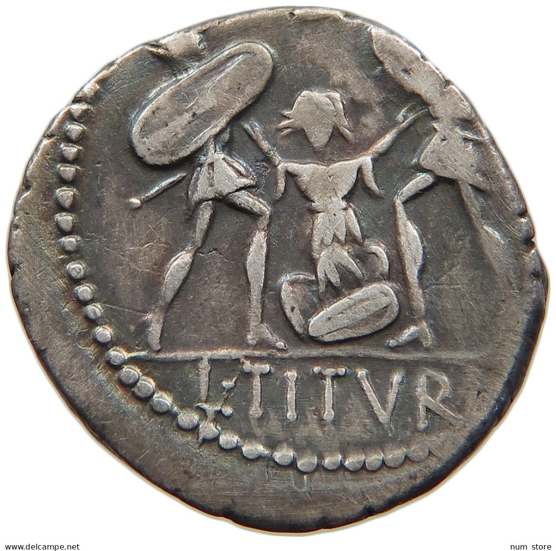 ROME REPUBLIC DENAR  L. Titurius L.f. Sabinus. 89 BC #t137 0007 - Republiek (280 BC Tot 27 BC)