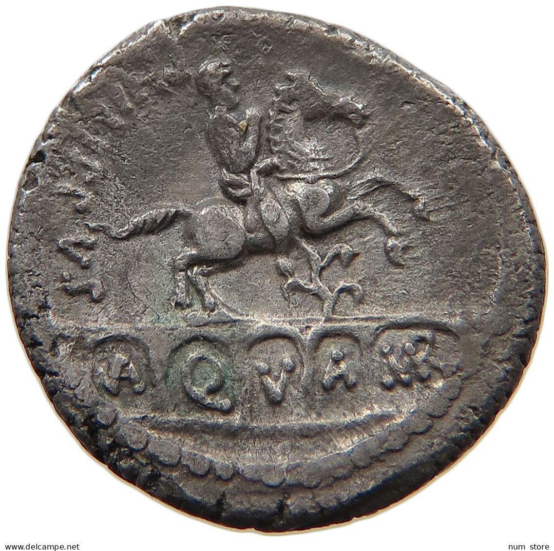 ROME REPUBLIC DENAR  L. Marcius Philippus (56 BC) A/Q/V/A MR #t088 0213 - République (-280 à -27)