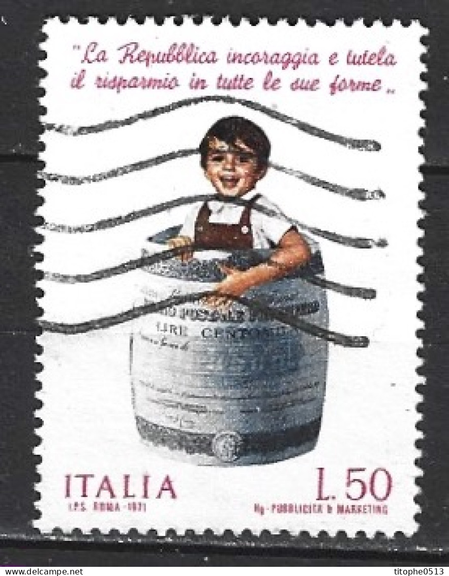 ITALIE. N°1085 De 1971 Oblitéré. Epargne Postale. - Poste