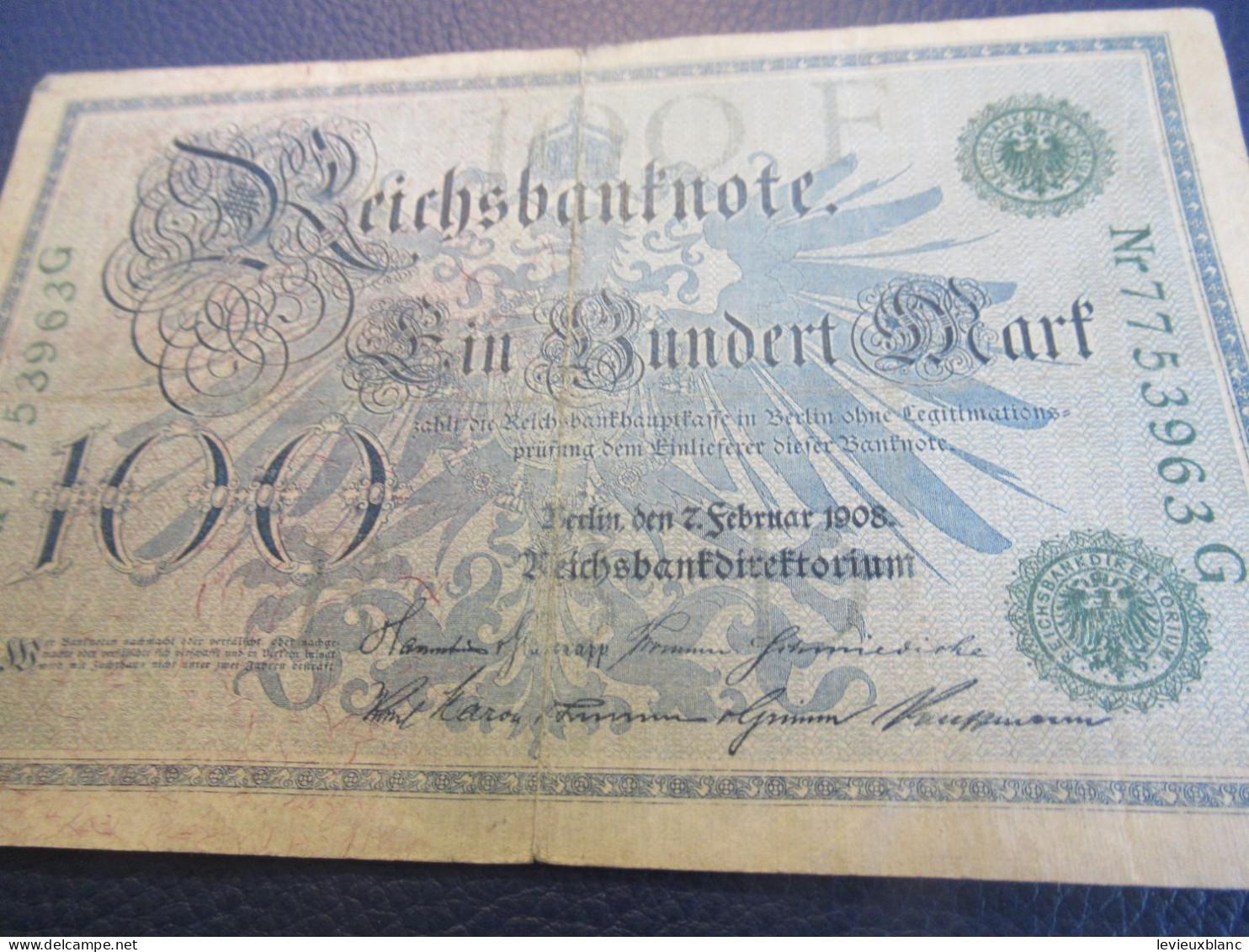 Billet De Banque Ancien /Reichsbanknote/100 Mark/ Billet De Banque Allemand/ 1908        BILL236 - 20000 Mark