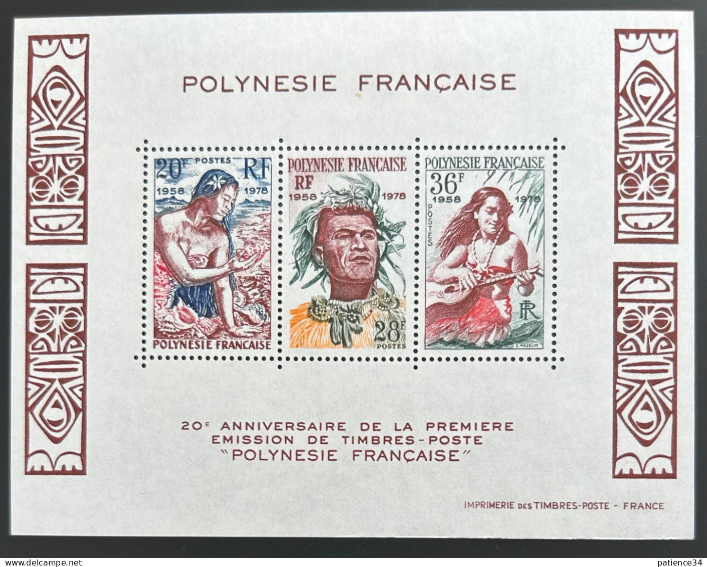 Polynésie Bloc N° 4 Neuf XX MNH Cote : 20,00€ - Blocs-feuillets