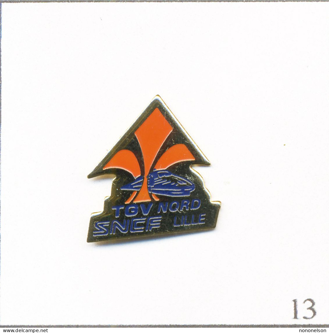 Pin's Transport - SNCF / TGV Nord Lille (59). Non Estampillé. Métal Peint. T671-13 - TGV