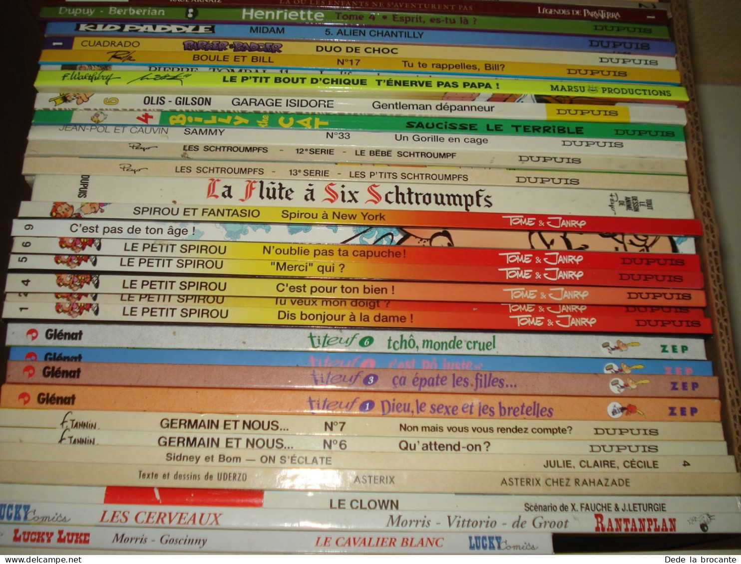 C51 / Gros Lot De 60 BD - Titeuf Schtroumpfs Psys Cédric Lucky-Luke Et Autres  - Etat Neuf - Bücherpakete