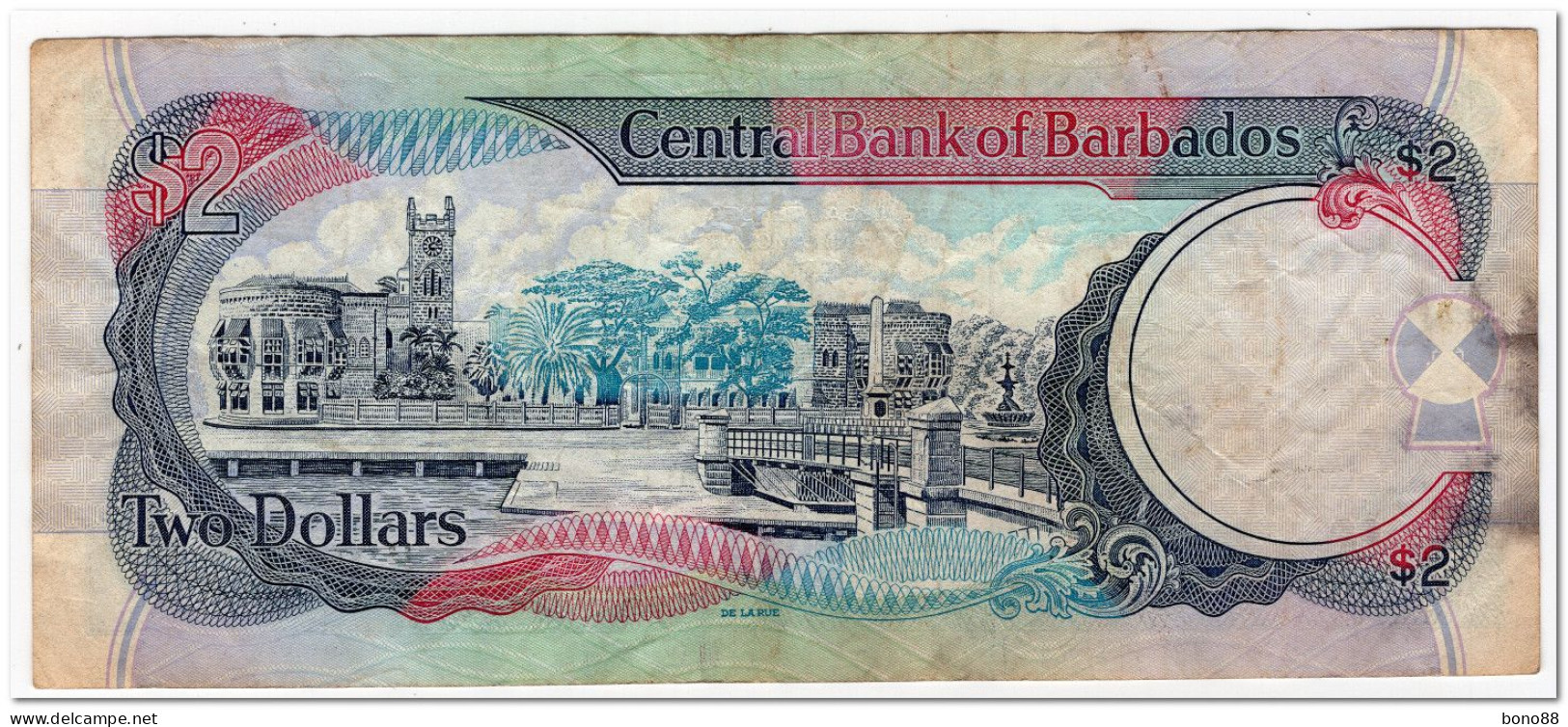 BARBADOS,2 DOLLARS,2000,P.60,FINE - Barbados