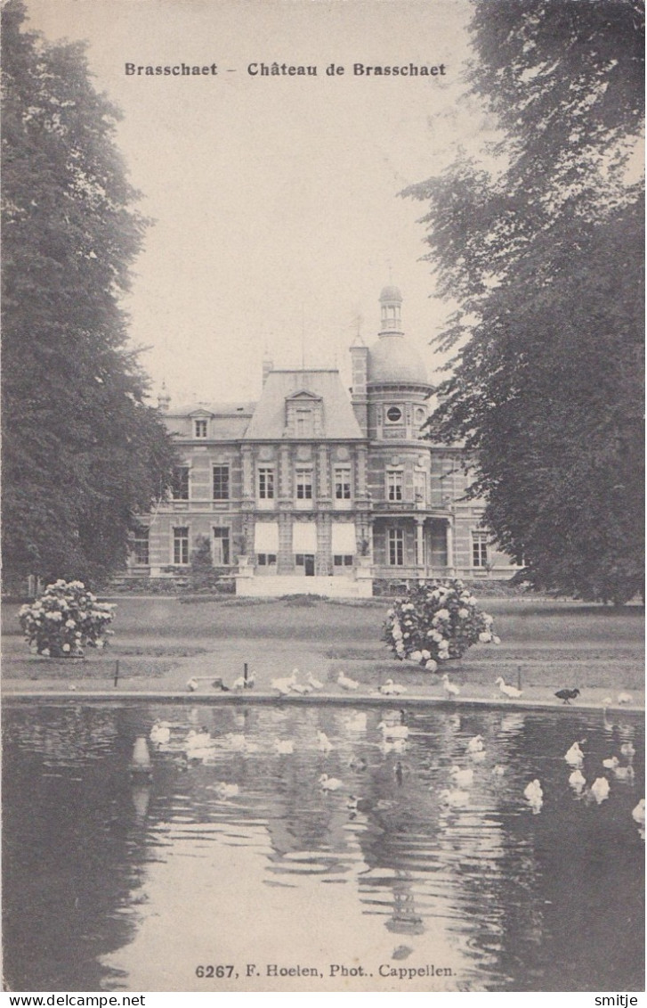 BRASSCHAAT 1911 CHATEAU DE BRASSCHAET BLOEMEN VIJVER MET EENDEN - HOELEN KAPELLEN 6267 - Brasschaat