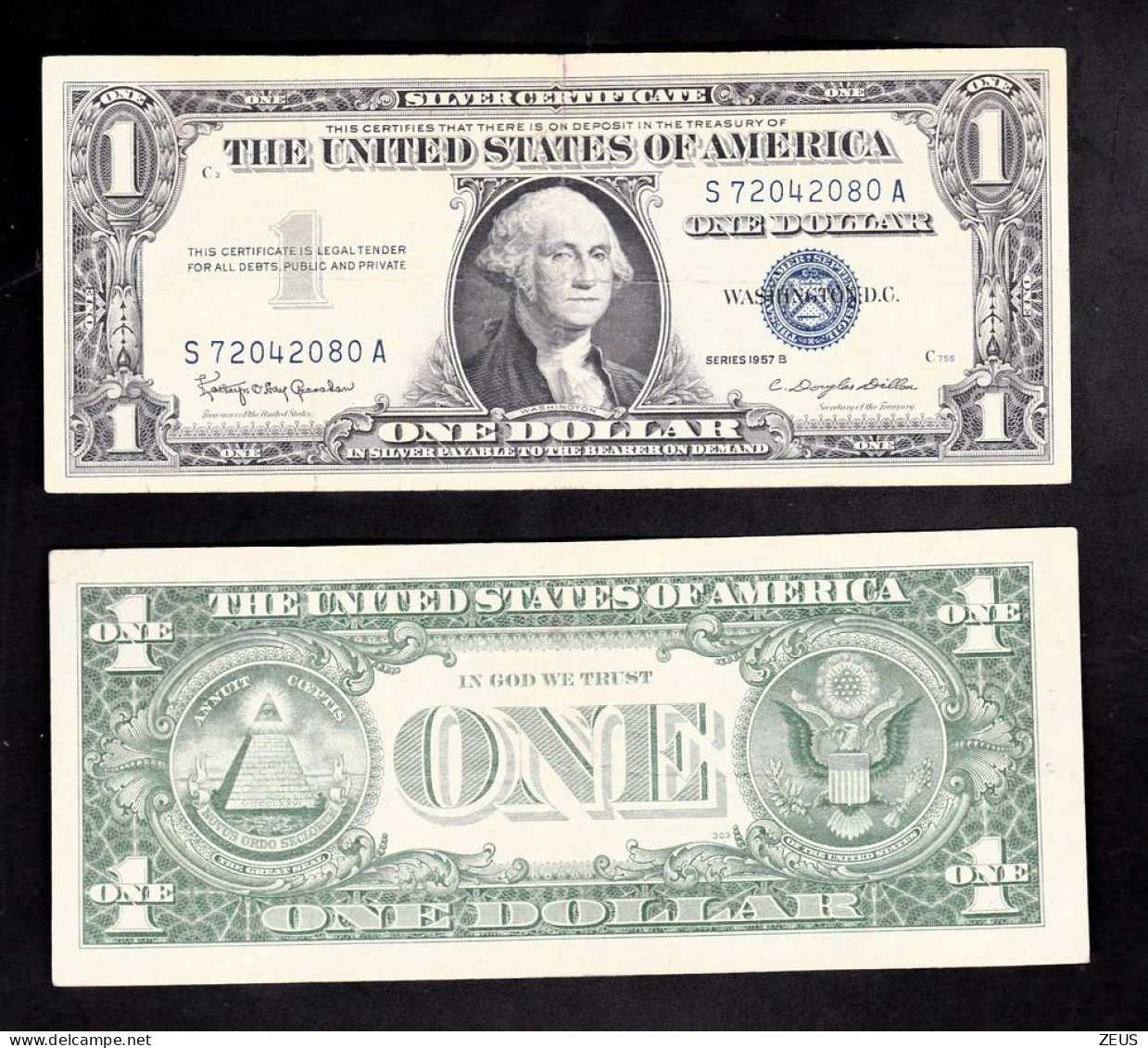 USA 1 DOLLARO 1957  PIK 419B BB - Biljetten Van De Verenigde Staten (1928-1953)