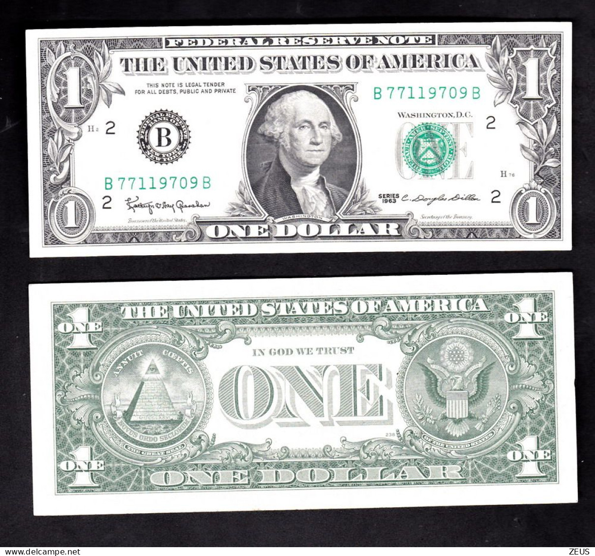 USA 1 DOLLARO 1963  PIK 443A QSPL - Divisa Nacional