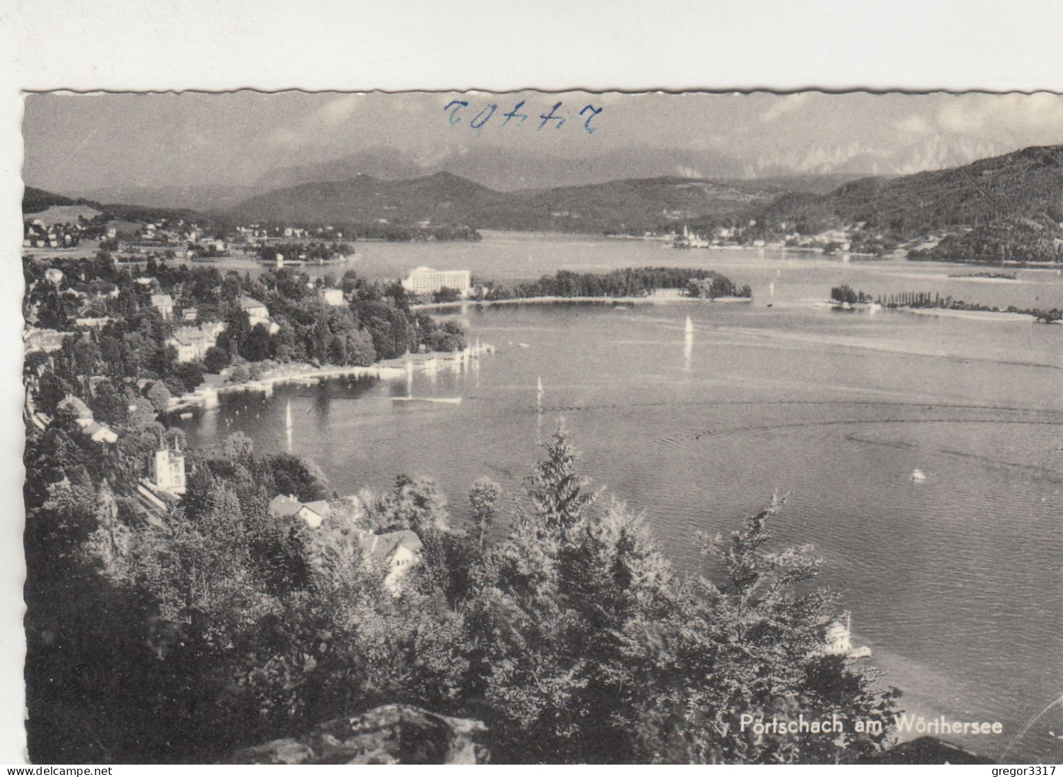 D8245) PÖRTSCHACH Am Wörthersee - S/W Boote Häuser Halbinsel - Pörtschach