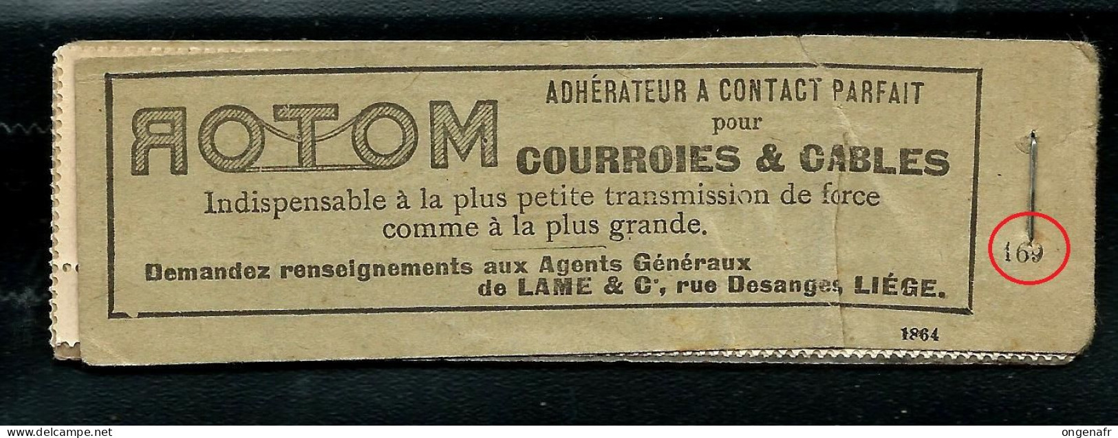 Carnet : N° A 10a ( N° Couverture 169 )  ROTOM ( Courroies ) - Le Zoute - Institut Elisabeth - Timbres *-** Couv. Bof - 1907-1941 Oude [A]