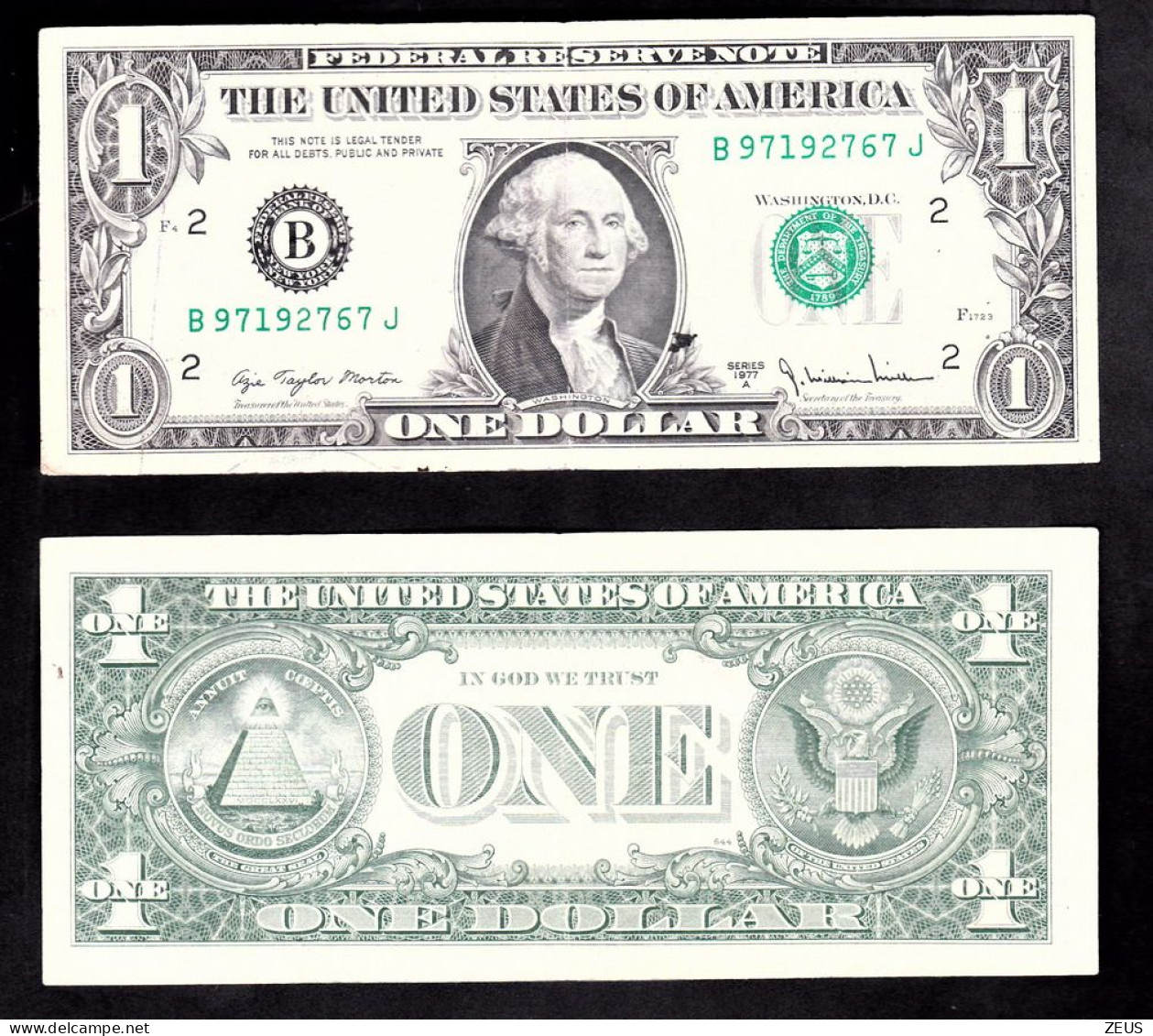 USA 1 DOLLARO 1977  PIK 462B BB - National Currency