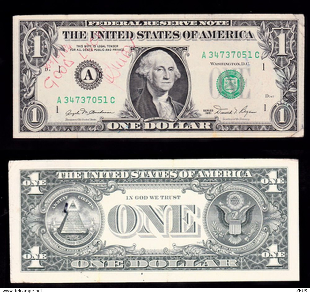 USA 1 DOLLARO 1981  PIK 468A MB - Valuta Nazionale