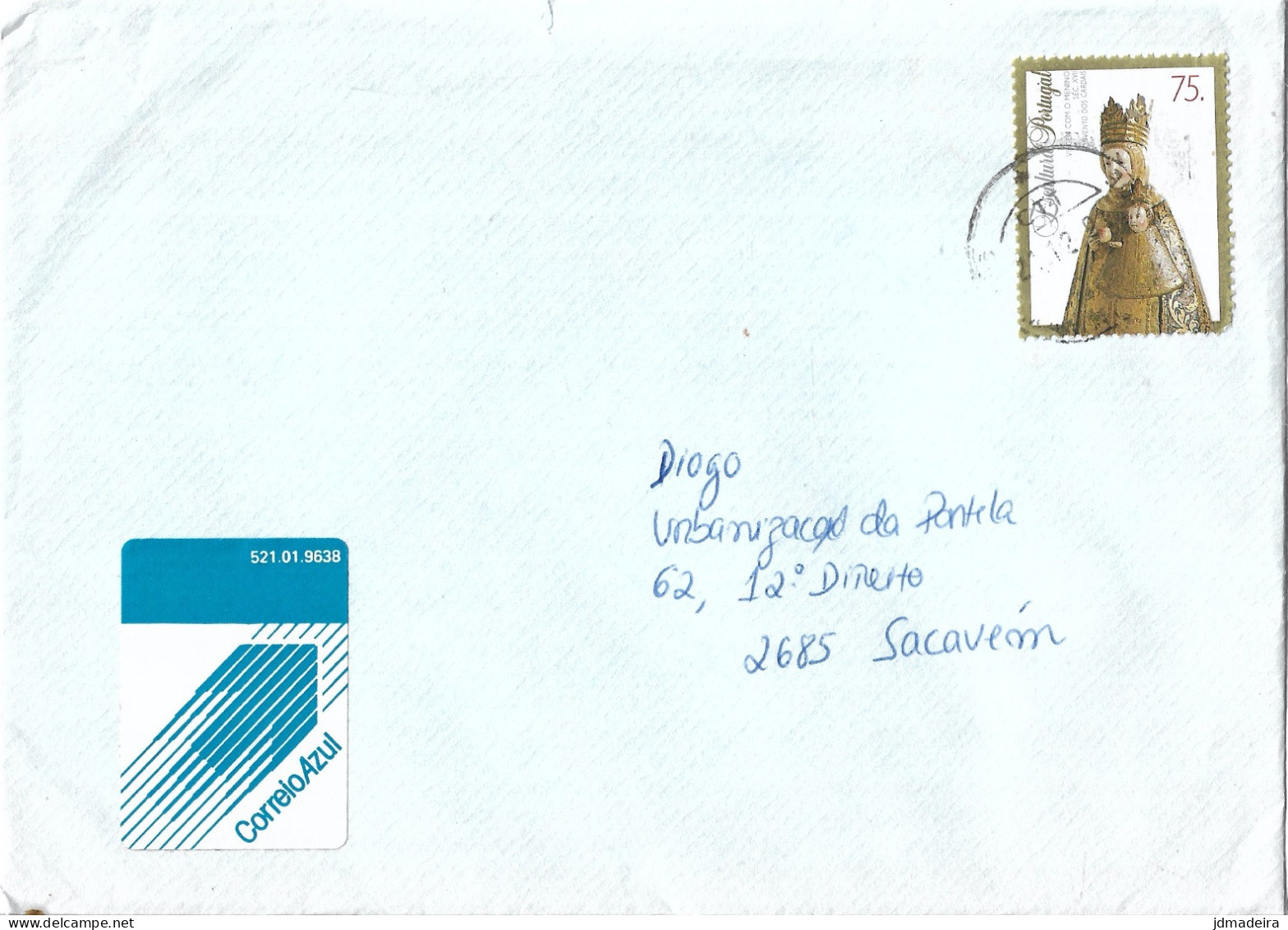 Portugal Cover Religious Art Stamp - Lettres & Documents