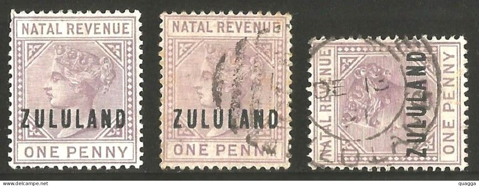 Zululand Revenue1888. 1d Lilac Ovpt ZULULAND. ESHOWE See Note. Barefoot 1. - Zoulouland (1888-1902)