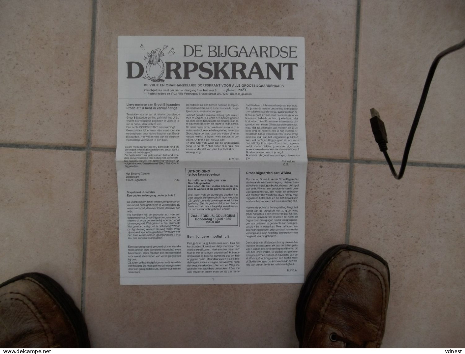 1ste Bijgaardse Dorpskrant 1985 - Dilbeek