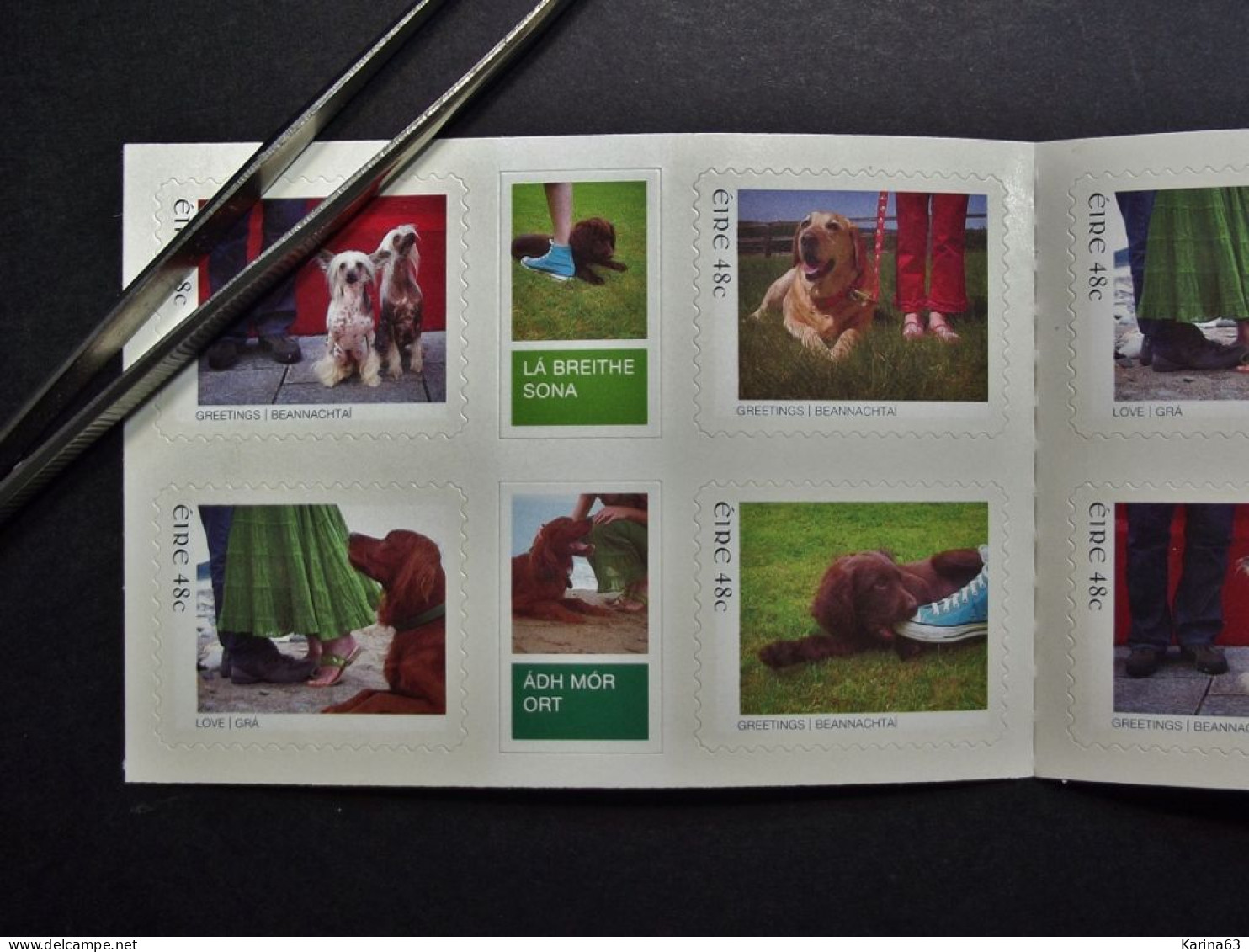 Ireland - Irelande - Eire - 2006 - ( 10 Val. ) Greeting Stamps - Dogs - Chinese New Year - Year Of The Dog - MNH - Booklets