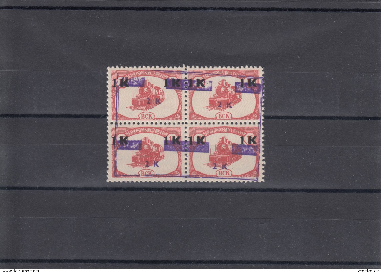 CP43 ** Blok Van 4 - OBP € 514 - Paketmarken