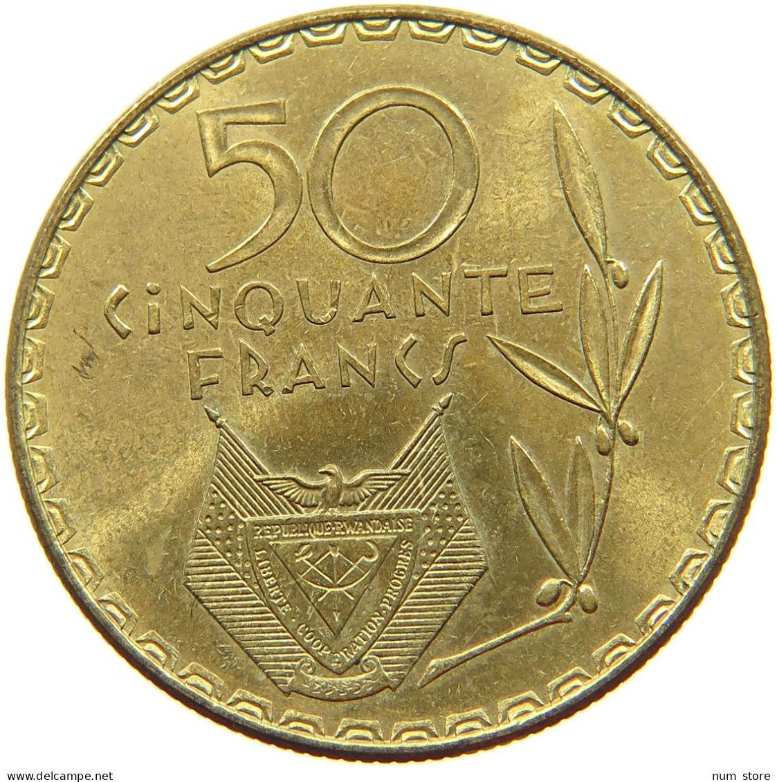 RWANDA 50 FRANCS 1977  #s071 0029 - Rwanda