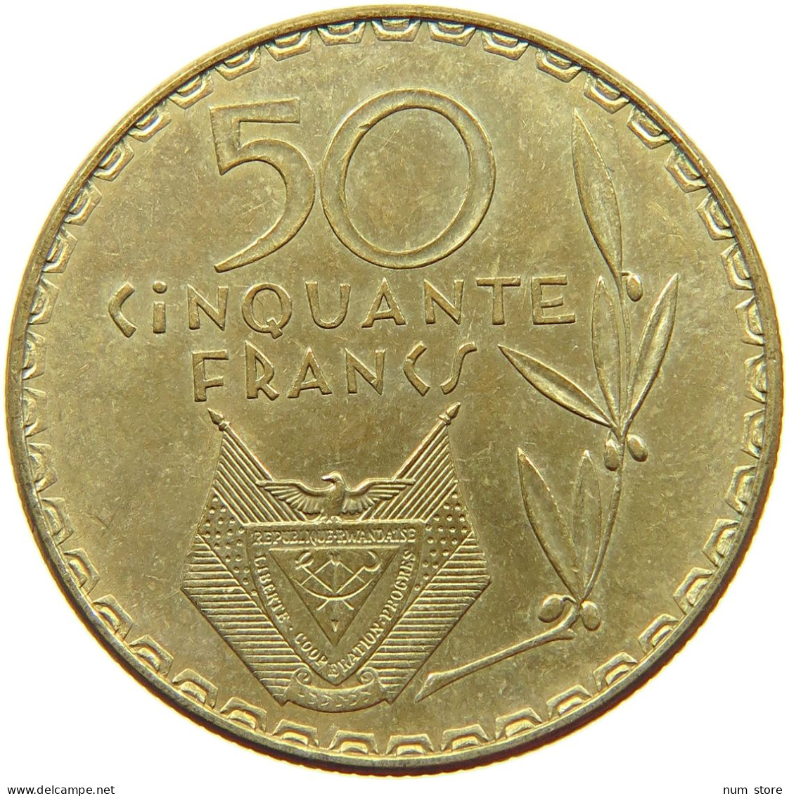 RWANDA 50 FRANCS 1977  #s071 0027 - Rwanda