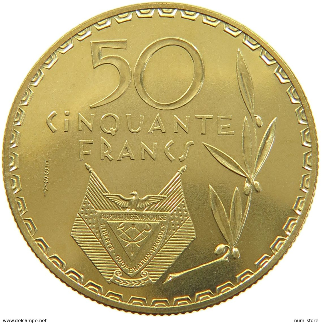 RWANDA 50 FRANCS 1977 50 FRANCS 1977 ESSAI #T079 0073 - Rwanda