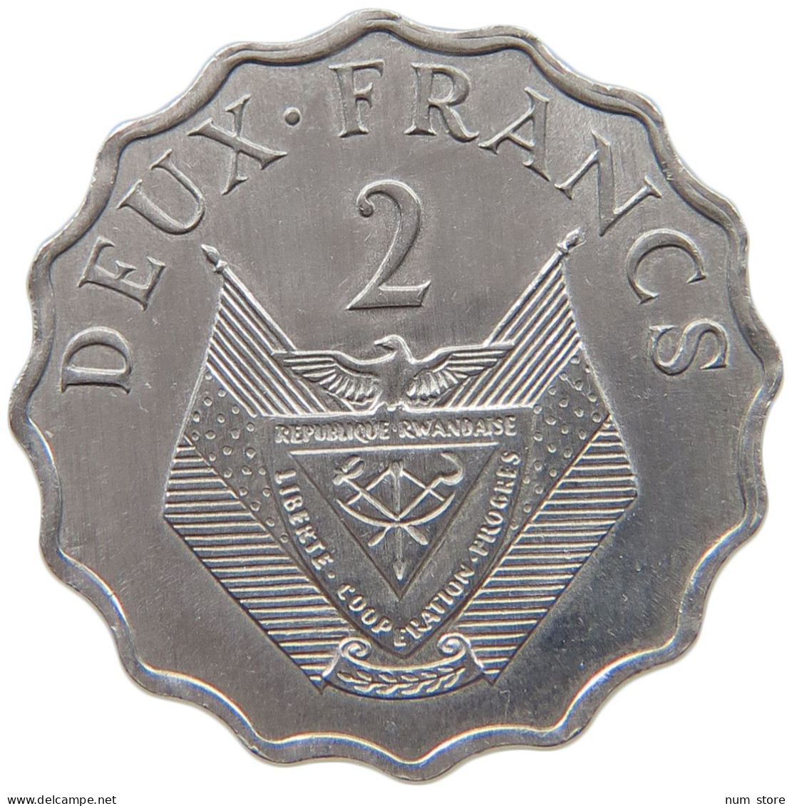 RWANDA 2 FRANCS 1970  #c015 0453 - Rwanda