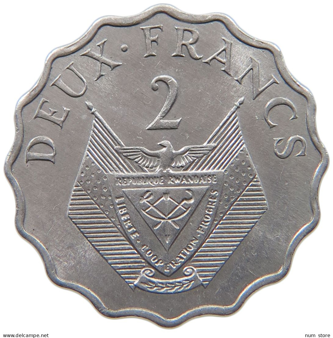 RWANDA 2 FRANCS 1970  #a051 0719 - Rwanda