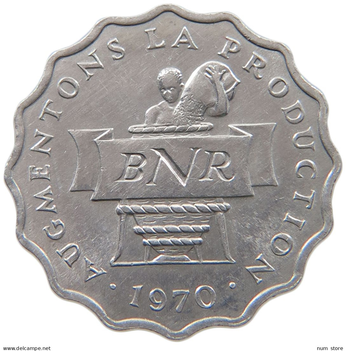 RWANDA 2 FRANCS 1970  #a051 0719 - Rwanda