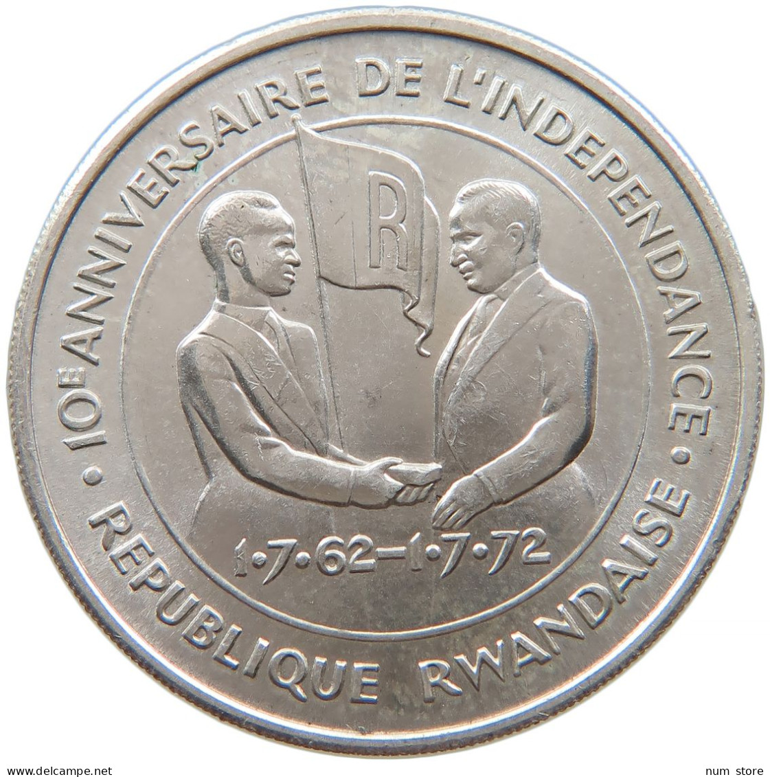 RWANDA 10 FRANCS 1972 FAO #t011 0451 - Rwanda